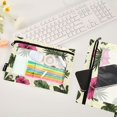 thumbnail image 4 of Tropical Hibiscus and Leaves 9.8x7.1in Water Resistant Binder Pouch, 3-Ring Compatible, Transparent Front, 4 of 6