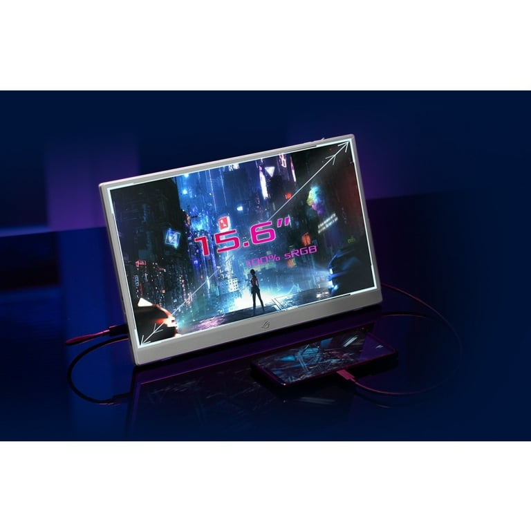 ASUS - ASUS　エイスース　ゲーミング液晶ディスプレイ ホワイト　XG16AHPEW Asus White ROG Strix XG16AHP-W 16