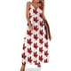 thumbnail image 1 of Vestido sin mangas con bandera canadiense y hojas de arce, vestido de noche para mujer, vestido de noche de lujo para mujer, cóctel de vestidos, 1 of 7
