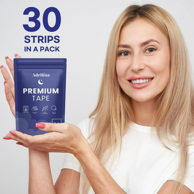 Adellina Mouth Tape, Hypoallergenic and Breathable, Large Size, 30