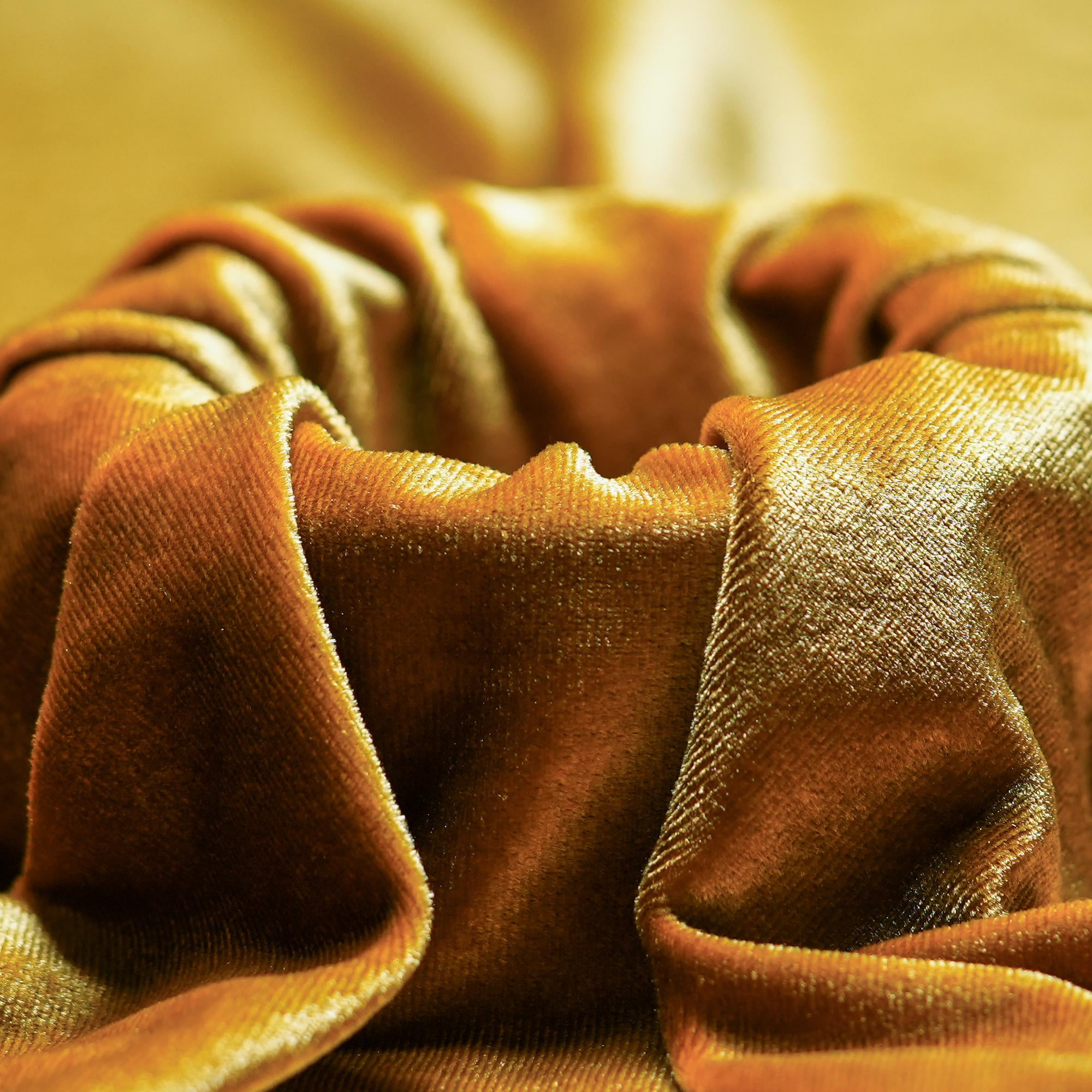 Ice Fabric Stretch Velvet Fabric by the Yard - 60" Wide Soft Stretchy Fabric for Sewing Clothes, Apparel, Costume, Crafts - 90% Polyester 10% Spandex - Antique Gold - 10 Yards