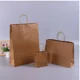 thumbnail image 3 of Bolsas de regalo de papel Kraft con asas, 10/20/30/50 unidades, para compras, manualidades, color marrón y blanco, para fiestas, suministros navideños, 3 of 5