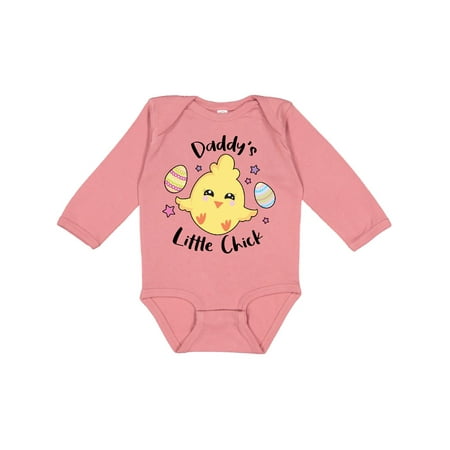 

Inktastic Happy Easter Daddy s Little Chick Gift Baby Girl Long Sleeve Bodysuit