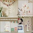thumbnail image 4 of Christmas Decorations Indoor, 2 FT Birch Tree with LED Lights, Fairy Light Spirit Tree for Christmas Decor, Warm White Lighted Birch Tree for Home Decor Indoor, Battery Powered, Timer (2PK), 4 of 5