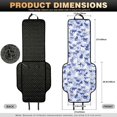 thumbnail image 7 of Eheartsgir Camo Cat Design Quilted Car Seat Protector, Non-Slip Quilted Padded Fabric Vehicle Seat Protector 2 Pack Removable Car Seat Covers for Front Seats for SUV, 7 of 7
