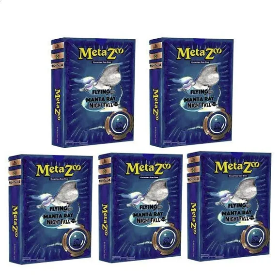 Collectible MetaZoo TCG: Nightfall Tribal Theme Deck: Flying Manta Ray - First Edition x5