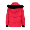 thumbnail image 5 of Parkas pour Femmes, Parka Décontractée Mi-Taille Épaisse et Chaude en Coton pour Femmes Comdrip, Rouge TP, 5 of 5