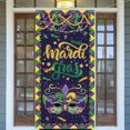 thumbnail image 3 of Mardi Gras Decorations New Orleans Brazi Carnival Door Cover Fat Tuesday Mardi Gras Decorations and Supplies for Home Party$$Electronics Accessories, 3 of 7