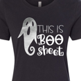 thumbnail image 4 of Inktastic This is Boo Sheet Funny Halloween Ghost Women's T-Shirt, 4 of 5