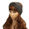 thumbnail image 1 of Women's Fall and Winter Solid Knit and Fleece Warm Sports Headband with Ear Protector, 1 of 4