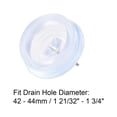 thumbnail image 4 of Uxcell Rubber Sink Plug, Clear Drain Stopper Fit 1-21/32" to 1-3/4" Drain for Bathtub Kitchen and Bathroom 3 Pack, 4 of 5
