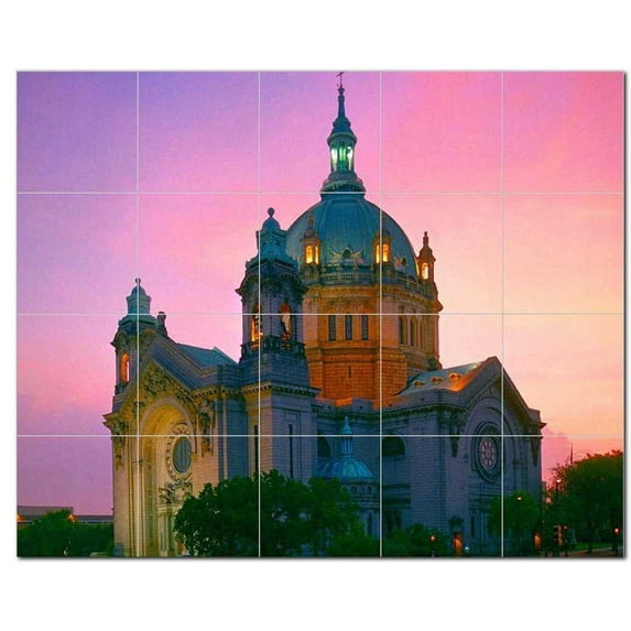 City Scenes Ceramic Tile Mural Kitchen Backsplash Bathroom Shower, 404615-L54