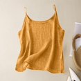 thumbnail image 2 of Taqqpue Cotton Linen Tank Tops for Women Spaghetti Strap Loose Fit Camisole Cami Summer 2025 Casual Sleeveless Lightweight Tops Shirts, 2 of 6