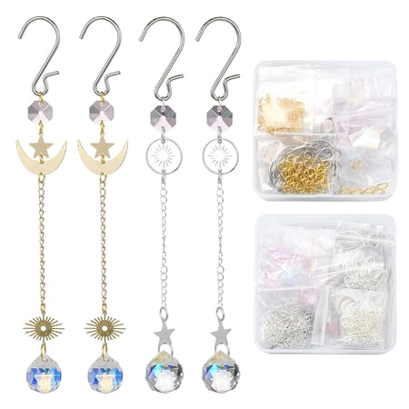 1 Box DIY Glass Suncatchers Making Kits Mixed Color
