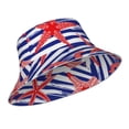 thumbnail image 2 of Kdxio Reflective Bucket Hat - Sea Stars Print Bucket Hat for Men,Women, 2 of 9