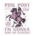 thumbnail image 2 of PiNK PoNY Women's Black graphic T-shirt - Pink Pony club and, 2 of 7