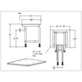 thumbnail image 7 of Shower Seat HDP with Legs, Heavy Duty Shower Chair for Inside Shower 400lbs | 304 Stainless Steel | Shower Chair for Elderly and Disabled | Folding Shower Seat Wall Mounted | 18" x 16", 7 of 7