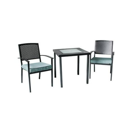 Woodard Patio Furniture Replacement Parts Woodard Cm RXTV-1806-SET Newport Bistro Set, Steel, Stamped Pattern/Olefin Fabric, 3-Pc. - Quantity 1 ()