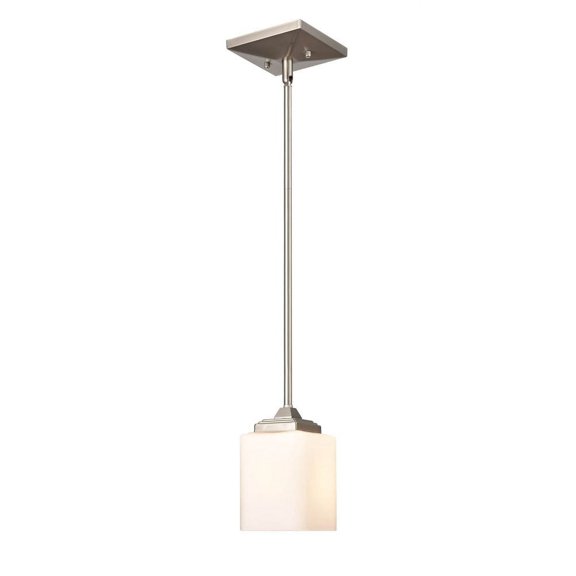 Eddison 1-Light Brushed Nickel Pendant Lightin
