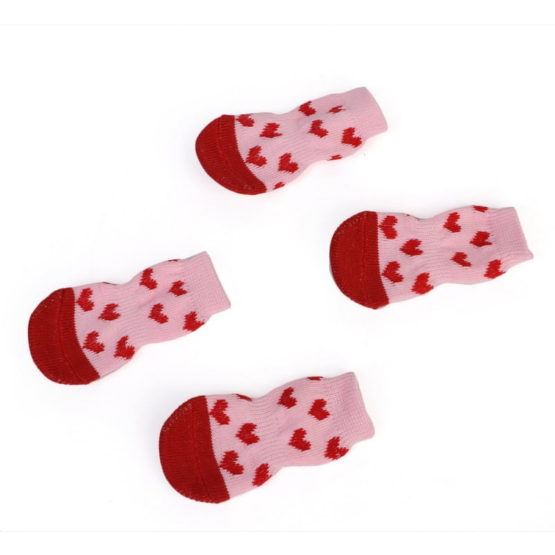 Double Side AntiSlip Dog Socks Paw Protector with Adjustable Strap