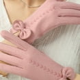 thumbnail image 4 of 2 pares de guantes cálidos acolchados y gruesos para mujer, resistentes al viento y al frío, con pantalla táctil, para exteriores, de terciopelo, para invierno, 691, 4 of 5