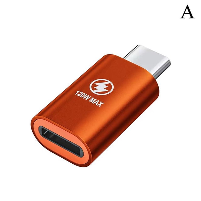 For iphone Female to Type-c Male Charger Adapter Converter FAST I1W6 UK O2D1
