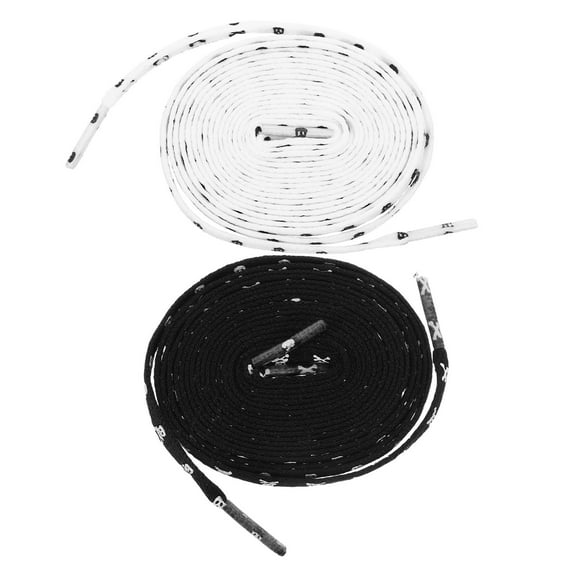 FENGGUIQU 2 Pairs Black Flat Boot Laces Elastic Polyester for Casual Wear and All Seasons