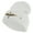 White, variant on U.S. Army Aviation Logo Embroidered 12 Inch Solid Knit Cuff Long Beanie Made in USA - Black OSFM