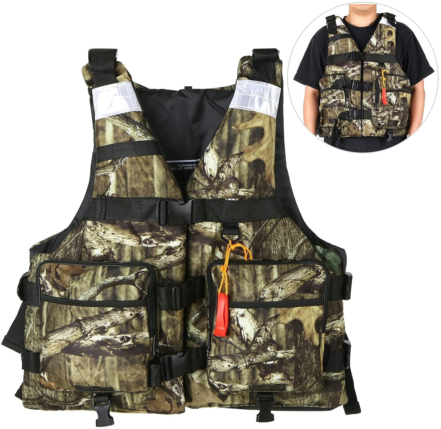 Reflective Vest Water Sport Life Vest Universal Life Jacket for Adult