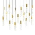 thumbnail image 3 of Greta Integrated LED Brass Chandelier, 3 of 3