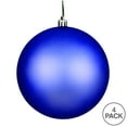 thumbnail image 3 of Vickerman 6" Periwinkle Matte Ball Ornament, 4 per Bag, 3 of 5