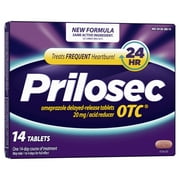 Prilosec OTC Heartburn Relief, Omeprazole, Acid Reducer Tablets, 14 Ct
