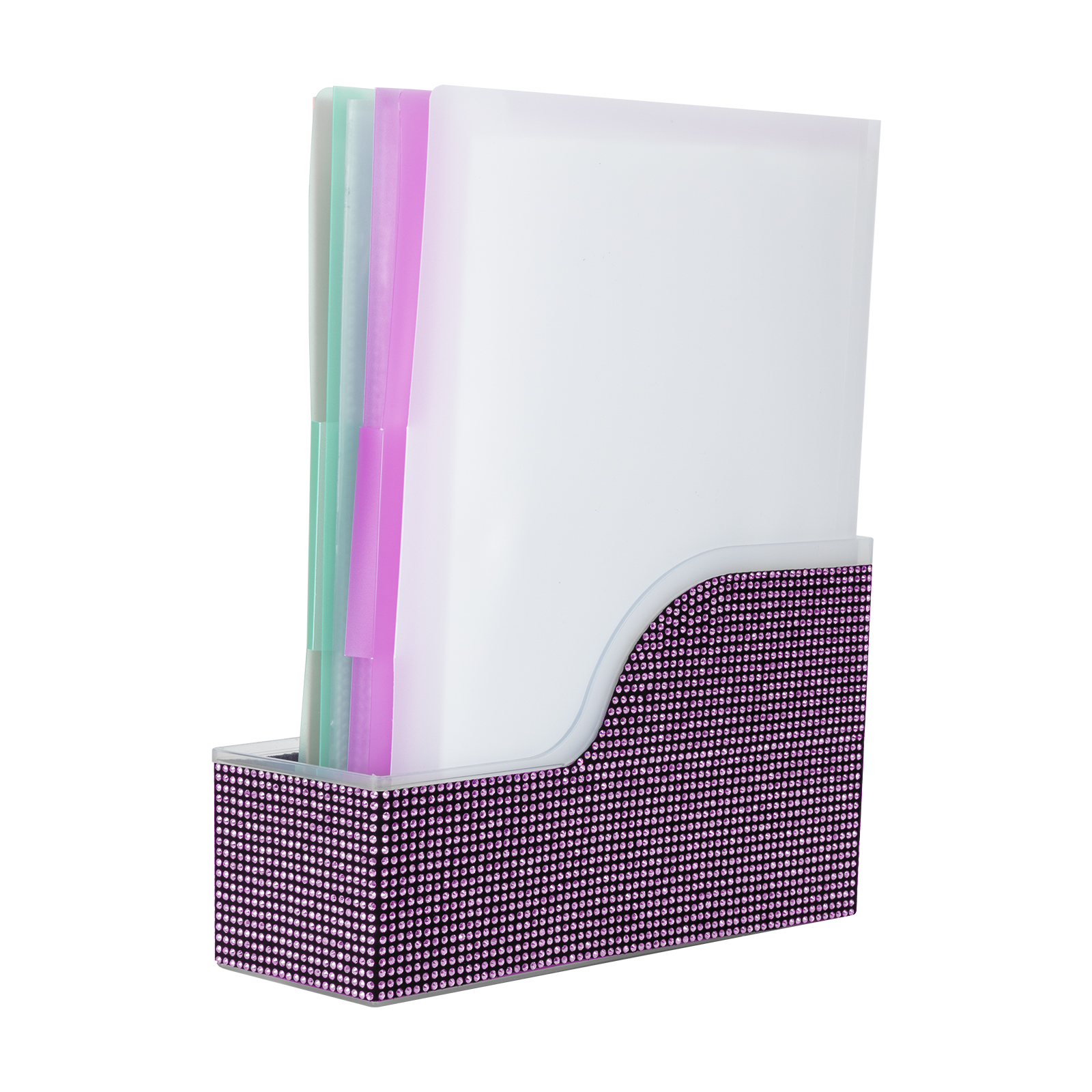 Sturdy File Folder Bin Storage Organizer,Holds Notebooks, Binders