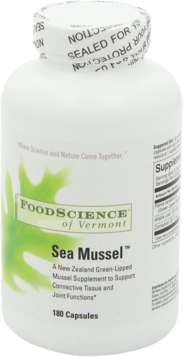 FoodScience of Vermont New Zealand Green Lipped Sea Mussel Supplement