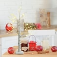 thumbnail image 2 of Costway Set of 2 Pre-lit White Twig Birch Tree Battery Powered 2FT for Christmas, 2 of 10