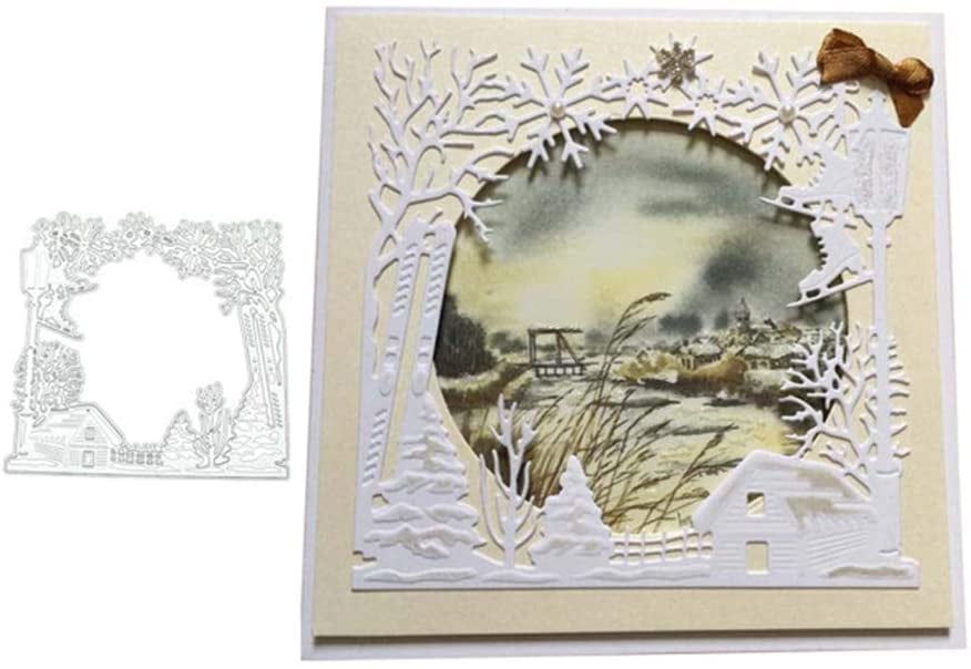 DIY Embossing Card Making Decorative Paper Dies Scrapbooking House Metal Cutting Dies for DIY Scrapbooking Paper Card Embossing Die Cuts 