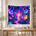 thumbnail image 5 of Cosmic Forest Glowing With Winding Pathway Recedes Into, Mystical Fantasy for Space Lovers, Galaxy Room Decor, Mother's Day Gift, Tapestry Wall Hanging for Bedroom and Dorm, 5 of 7