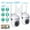 Camera 1 Piece, variant on 1pc/2pcs 1080P HD Security Camera, Wireless WiFi Connection, App Control, Motion & Audio Alert, Night Vision, Wall-Mounted, For Indoor/Outdoor Home Security, With Spotlight & Siren, USB Powered