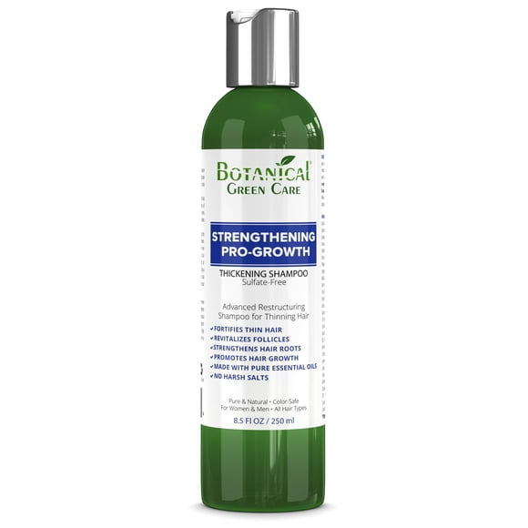 Champú Fortalecedor Pro-Crecimiento Terapia Capilar. Champú espesante para cabello fino Champú anticaída