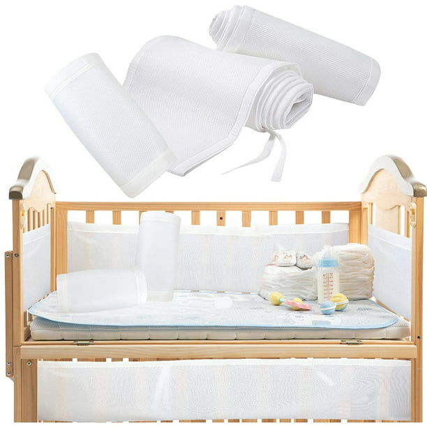 Baby Crib Bumper Set Breathable Mesh Crib Standard Pads Crib Fence