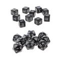 thumbnail image 1 of Dados Poliédricos Sunnimix 20 Piezas D20 D6 Juguete Negro, 1 of 8