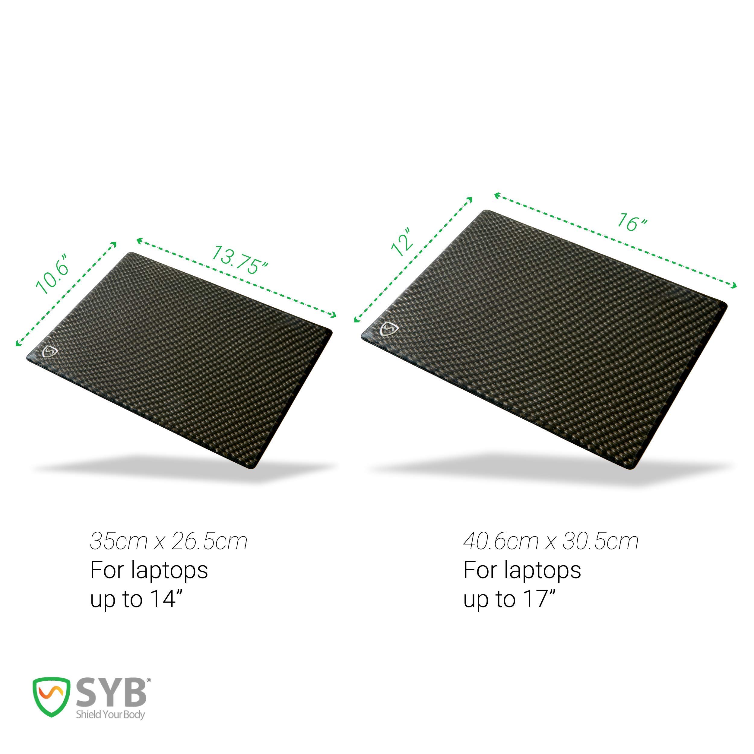 Shield Your Body Laptop Pad EMF Radiation Protection Shield and Heat Blocker For Laptops 17 Inch Ultra Marine