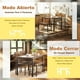 thumbnail image 3 of Conjunto de Comedor para 4-5 Personas, Compuesto por Dos Sillas de Comedor y un Banco. Adecuado para Comedores, Cocinas y Cafeterías, 110 × 70 × 75 cm (Marrón), 3 of 6