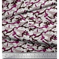 thumbnail image 3 of Soimoi Rayon Fabric Two Tone With White Camouflage Fabric Prints By Yard 42 Inch Wide, 3 of 3