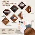 thumbnail image 6 of RAINSMORE Backpack Purse for Women PU Leather Backpack for Work Office Small Fashion Daypack for College Travel,Brown, 6 of 8