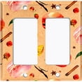 thumbnail image 6 of Metal Light Switch Plate Cover Orange Macaroon Fruit Croissant French Desserts CAK015, 6 of 13