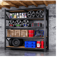 thumbnail image 6 of ZEUKMXOO Garage Storage Shelving, 40"W Heavy Duty Shelves, 72"H Adjustable 5-Tier Metal Shelving Unit, 2400Lbs Storage Rack for Garage, Basment, Warehouse, Kitchen, 6 of 8