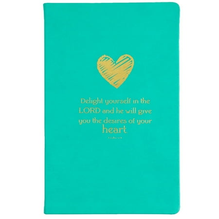 DELIGHT YOURSELF IN THE LORD Leather-like 5one-half inchx8one-half inch Journal by Eccolo trade Christian Bible Collection