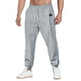 thumbnail image 3 of Htwon Men Active Casual Sweatpants Joggers Slim fit Gym Sport Trousers Track Pants Gray M, 3 of 12