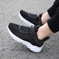 thumbnail image 5 of REDARER Kids' Breathable Running Shoes - Lightweight Non- Sneakers with Color Block for Boys & Girls,Color:Z6 Black,Size:3.5, 5 of 9